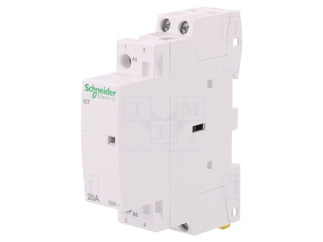 Contactor 2P 20A 230-240VAC NO IP20