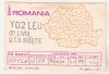 Bnk cp Harta Romaniei - carte postala QSL