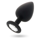 Intense Anal Toys-Shelki M Plug Anal Negru-Silicon, Waterproof