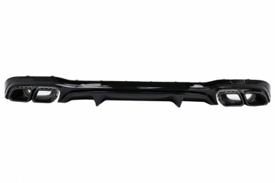 Difuzor Bara Spate Mercedes E-Class W213 Facelift Sedan (2020-Up) Negru Lucios Performance AutoTuning foto