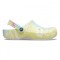 Saboti Crocs Classic Tie-Dye Graphic Clog Alb - White/Multi