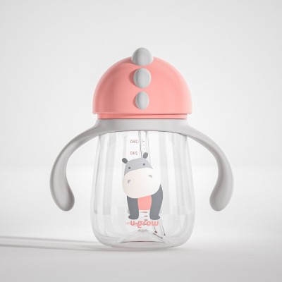 Pachet 3 in 1 cana 260 ml, roz, U-Grow foto