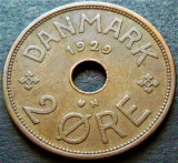 Moneda istorica 2 ORE - DANEMARCA, anul 1929 *cod 2703 = excelenta