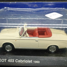 Macheta Peugeot 403 Cabriolet - Norev/Altaya 1/43