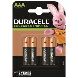 Duracell-Acumulator Re&icirc;ncărcabil HR03 Aaa 900mAh, 4 Bucăți