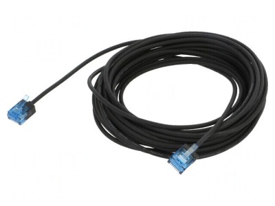 Cablul Patch U/UTP 6a Cu LSZH Negru 7,5m 32AWG foto