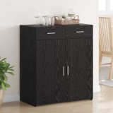 vidaXL Dulap de depozitare cu sertar Stejar negru 80 x 42.5 x 93.5 cm