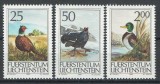 Liechtenstein 1990 Mi 1066/68 MNH - Vanatoarea (II), fauna, pasari, Nestampilat