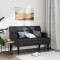 vidaXL Banchetă cu spătar, negru, 112x65,5x75 cm, piele ecologică 372153