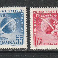 Romania 1963 - Cosmonautica Vostok 5 and 6 2v MNH