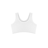 Cumpara ieftin Bustiera din bumbac pentru dama, cu bretele groase, 46720, Alb