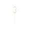 Lumanare Scanteietoare, auriu, 17 cm-Tip Cifra 3