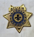 BEL AIR Security officer, insigna body guard, protectie si paza, dimensiune mare