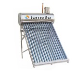 Panou Solar Fornello Nepresurizat 122L Inox, 15 Tuburi Vidate, Apa Calda, Vas Flotor 5L