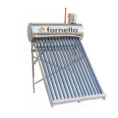 Panou solar nepresurizat Fornello apa calda,rezervor inox 122 litri, 15 tuburi