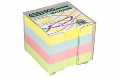 Cub hartie color cu suport 9 x 9 cm 800 file Forster