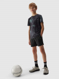 Șort de sport cu uscare rapidă pentru băieți - negru, 4F Sportswear