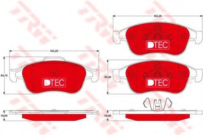 Set placute frana,frana disc DACIA DOKKER Express (2012 - 2016) TRW GDB1789DTE foto