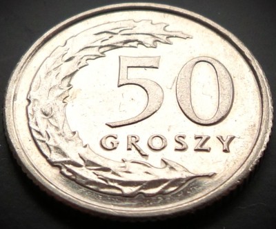 Moneda 50 GROSZY - POLONIA, anul 2015 * cod 3135 foto