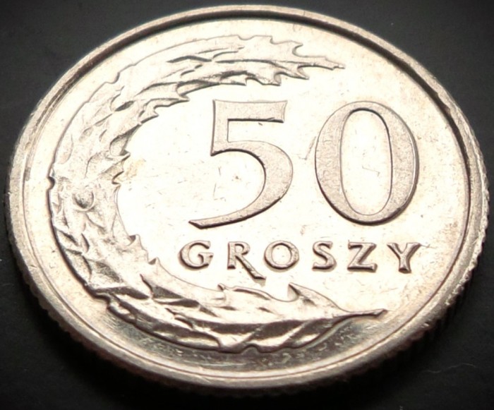 Moneda 50 GROSZY - POLONIA, anul 2015 * cod 3135