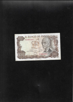 Spania 100 pesetas 1970 seria5008305 foto