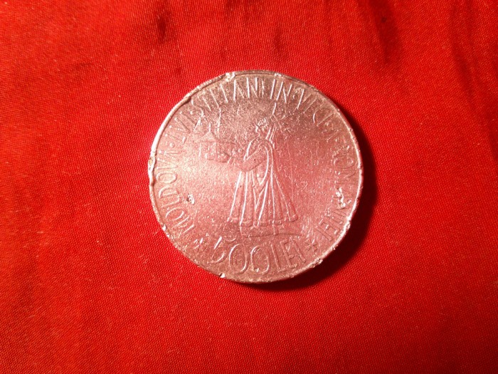 Moneda 500 lei 1941 Mihai I - Stefan cel Mare , argint , cal.slaba