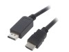 Cablu Gembird DisplayPort la HDMI 5m, Full HD, Versiune HDMI 2.0, DP 1.1, PVC, Negru