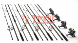 KIT CRAP 4 lansete FINO CARP 3,6m cu 4 mulinete 11 rul. rod pod full