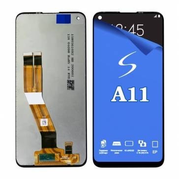 Display cu touchscreen compatibil Samsung Galaxy A11 varianta 159.5 mm foto