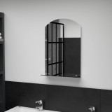 Oglinda de perete cu raft, 40 x 60 cm, sticla securizata GartenMobel Dekor, vidaXL