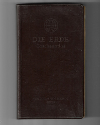 Die Erde - Taschenatlas, Veb Hermann Haack, 1960 foto