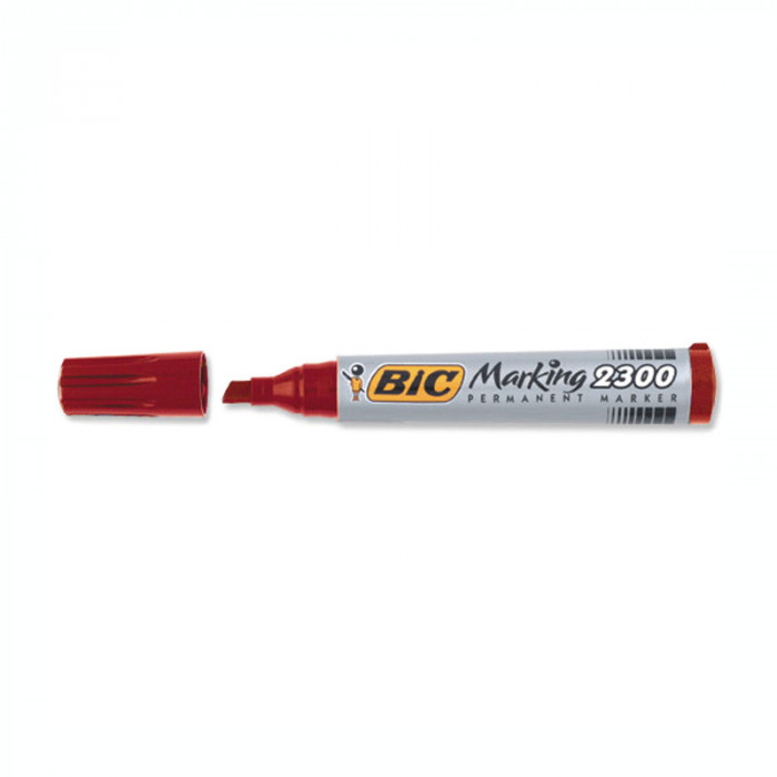 Marker permanent Bic 2300 rosu