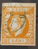Romania 1872 - Carol l cu Barba,10 bani