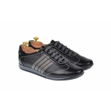 Pantofi barbati sport din piele naturala - Model negru 1053N