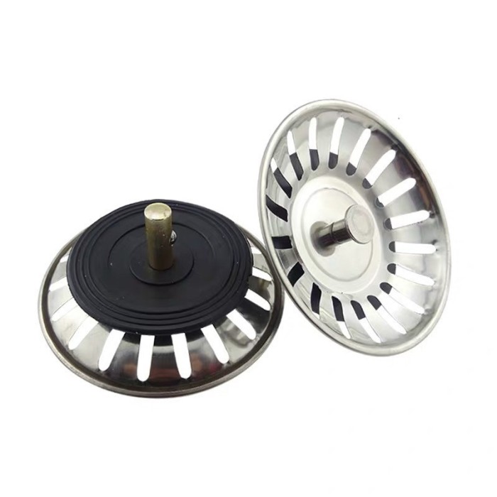 Set 4 site chiuveta, Sunmostar, Inox, 8 cm, Argintiu/Negru