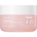 Crema de fata hranitoare cu 77% extract de piersica si Niacinamida, 50ml, Anua