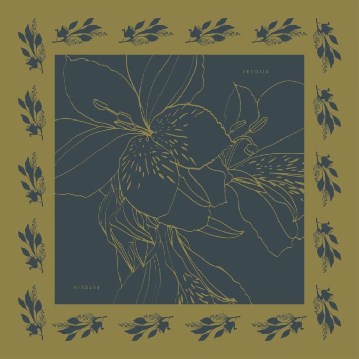 Batic The Magnificent Alstroemeria - albastru/olive