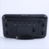 Termometru si higrometru de camera JustZen W8110 dimensiuni 15x8x11cm ecran LCD color trendul temperaturii alimentare USB si baterie alarma indicator