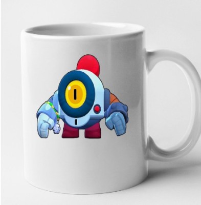 Cana alba personalizata Brawl Star - Nani, INOVATIX&amp;reg;. 330 ml foto