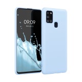 Husa pentru Samsung Galaxy A21s, Silicon, Albastru, 52494.58, Carcasa, Kwmobile