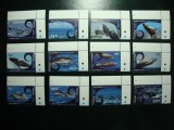 AITUTAKI SERIE FAUNA MARINA CETACEE MNH