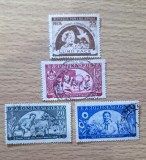 Lot 4 Timbre Romania Perioda RPR Ziua Copilului Activitati Pionieri Stampilate - RO1