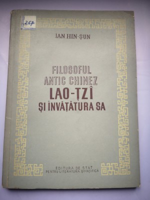 Filosoful antic chinez Lao-Tzi si invatatura sa - Ian Hin-Sun foto
