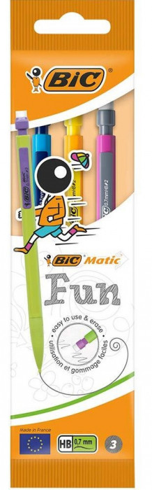 Bic Set 3 Creion Mecanic Matic Fun 937344