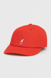 Kangol șapcă din bumbac culoarea roșu, cu imprimeu K5165HT.CG637-CG637