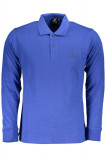 Tricou polo barbati din bumbac cu maneca lunga si logo albastru 2XL, Albastru, 2XL INTL, 2XL+ (Z200: SIZE (3XSL --&gt;5XL))