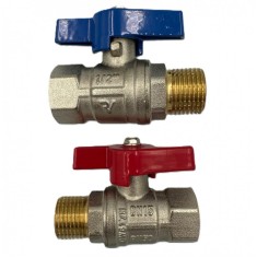 Robinet de Trecere Apa 1/2&quot; MF cu Fluture si Bila PN 50 Roval