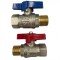Robinet de Trecere Apa 3/4&quot; FF cu Fluture si Bila PN 50 Roval