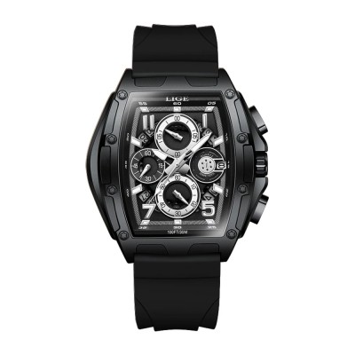 Ceas Barbati Lige 89110 Negru , Design Casual, Functii Multiple, Afisaj Luminos, Rezistent la Apa 3ATM foto