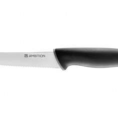 Cutit legume si fructe Aspiro, Ambition, 11.5 cm, inox, negru